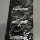 Luggage Tag 8 Pcak - Travel Essentials Accessories for Suitcases Quickly Identify, Travel Tags for Luggage, Backpacks, Bags, Baggage, Cruise Suitcases - Flexible & Bright Silicone (Black