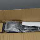 CKE L-Drilled Corner Post 36" (Post 35"x2"x2"), Adjustable Top Cable Railing Corner Post, 90 Degree Drilled Corner Post with Cable Grommets,Stainless Steel Black Finish Corner Deck Post, CP01