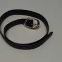 WHIPPY Leather Belt for Women Casual Waist Belt with Gold Buckle Fashion Ladies Belt for Jeans Pants Dress,Black Gold,S