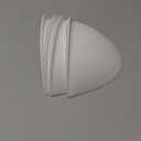 4-Pack Stick-On Half Shades for Recessed Ceiling Lights  Glare Blocker & Light Diffuser Covers, Easy Installation, White