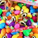 [ 6 Surprise Golden Eggs ] 100 Pack Prefilled Easter Eggs with Assorted Toys Inside, 100 Plastic Easter Eggs Fillers with Toys, Pre-filled Easter Egg Hunt Stuffed Party Favors, Easter Basket Stuffers