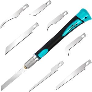 Prozwee Model Craft Hand Saw Kit(with 14PCS Saw Blades),Modeling Knife Hacksaw Tool,DIY Mini Razor Saw Kit for Handcrafted, DIY Models and Other Fine Cutting