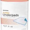 McKesson Classic Underpads, Incontinence Bed Pads 23" x 36" [150 Count], Light Absorbency, Disposable Chux Pads for Adults, Elderly, and Baby, Pee Pads