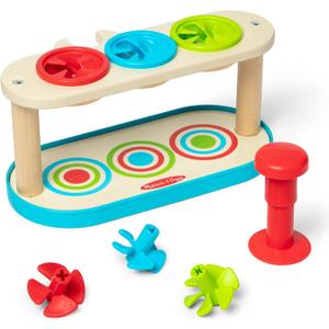 Melissa & Doug Match & Push Spinning Tops Developmental Skills Toy for Girls and Boys 2+ - FSC-Certified