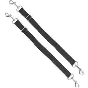 Harrison Howard Fully Elastic Horse Blanket Leg Straps Replacement, Adjustable Stretch Leg Straps for Horse Rugs, Secure Fit for Turnout, Stable & Transport (1 Pair) Royal Black Medium (Belly Surcingle Straps)