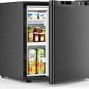 Electactic 1.7 Cu.ft Mini Fridge, Compact Refrigerator, Single Reversible Door, Ultra Quiet, Energy Efficient for Office, Dorm, Bedroom, Apartment, Black