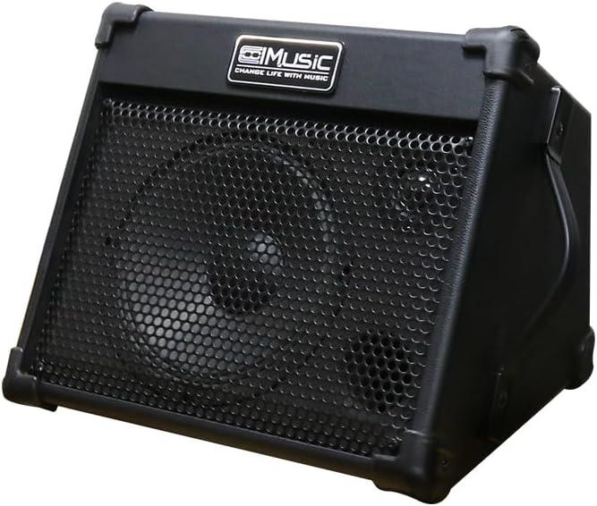 Coolmusic 40W Portable Acoustic Guitar Amplifier(Amp) with Bluetooth, Rechargeable Battery, Built-in Reverb & EQ