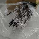 Brightown Snowflake Lights Outdoor Pathway, 4 Packs Lighted Branches Christmas Yard Decor, Small Christmas Tree with Lights, Twig Branch Light Outdoor Christmas Decorations Yard, White