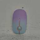 Unipows Wireless Mouse - 2.4G Slim Portable Computer Mouse with Nano Receiver, Less Noise Mobile Optical Mice for Notebook, PC, Laptop, Desktop (Gradient Mint Green)