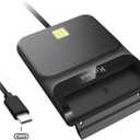 Recbot CAC Reader USB C, CAC Reader Military USB C, Smart Card Reader Common Access CAC Card Reader Military, Compatible with Windows, Mac OS and Linux