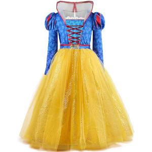 Women Halloween Costume Adult Princess Dress with Headband Birthday Halloween Party Fancy Tulle Dress, L