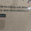 Sherpa on Wheels Indoor Pet Dog Carrier, Black 20.0"L x 12.3"W x 10.5"H