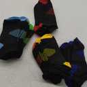 Boy Socks 24 Pairs Ankle Athletic Cotton Socks Half Cushioned Low Cut Sock Ankle Athletic Cotton Sock (10-14 Years)