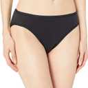 Amazon Essentials Women's Cotton High Leg Breathable Brief Underwear, Multipacks (Black, XL)