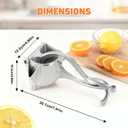 Hand Juicer Squeezer, Heavy Duty Fruit Juice Squeezer Handheld, Manual Juicer Hand Press with Ergonomic Grip, Cast Iron Juice Extractor for Lemon, Citrus, Orange, Lime, Grapefruit, Pomegranate (1PC)