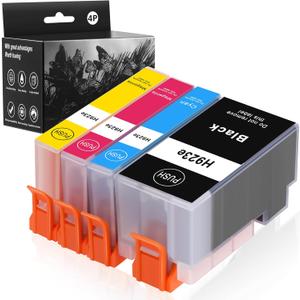 923XL 923e Ink Cartridges for HP OfficeJet Pro 8130e 8135e 8139e 8138e 8122e 8120 8124e 8125e 8130 8132e 8134e Printers (4 Pack with Chip)