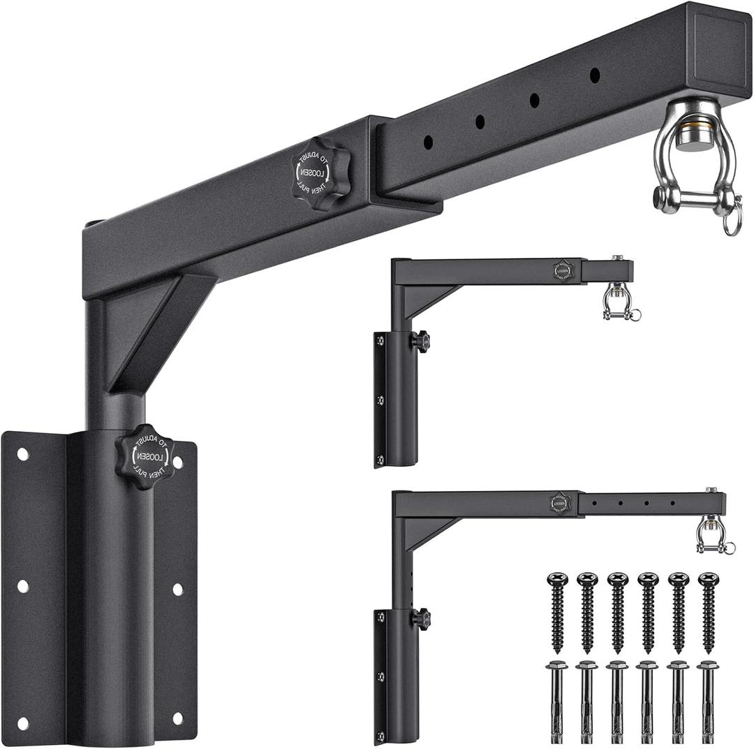 Dolibest Wall Mount Heavy Bag Hanger, Heavy Duty Punching Bag Hanger, Adjustable Boxing Bag Hanger Stand for Home Gym Indoor Outdoor, (800 LB Capacity)