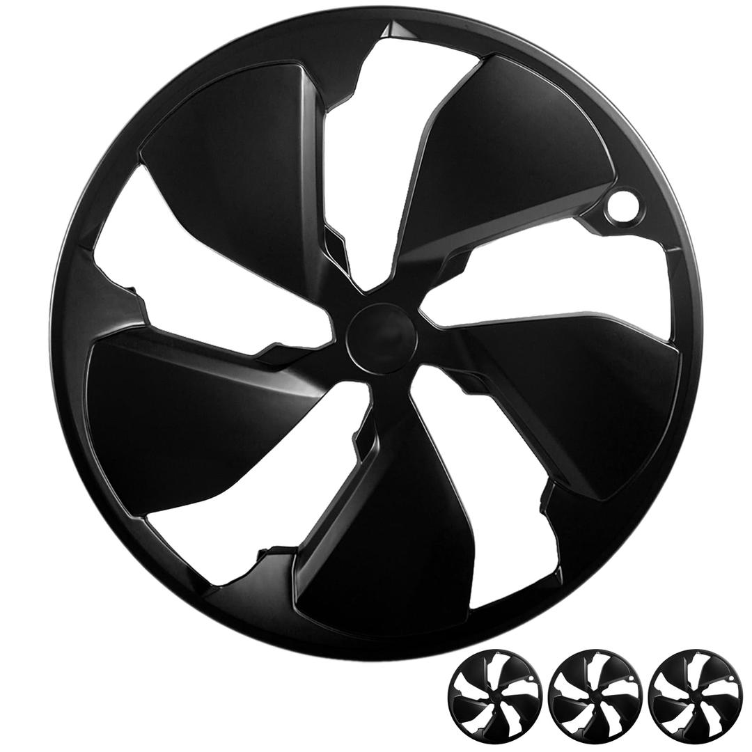 19 Inch Wheels Cover for Tesla Model Y Juniper 19 Inch Wheel Hubcaps Matte Black Accessories 4 PCS (Black, 19inch-Model Y Juniper 2026+)