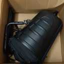 JANUS Golf Travel Bag Hard Case with Support Frame for Hands-Free 360 Spinner Wheels, Travel Bag for Airlines, ABS Hard Shell, Easy to Fold, Hand-Carry Option (Black)