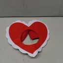 Geyoga Valentine's Day Dog Costume Cute Pet Hat Clothes Red Love Heart Shaped Headwear for Cats Dogs Dress up Adjustable Birthday Holiday Hat(Small)