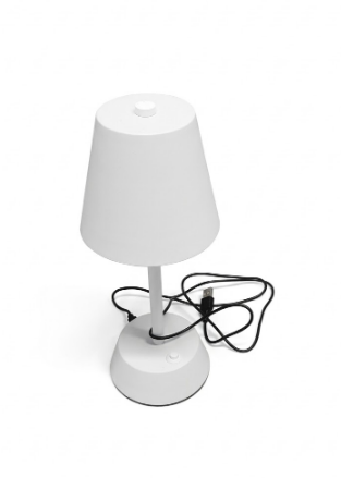 Globe Azalea Table Lamp White 