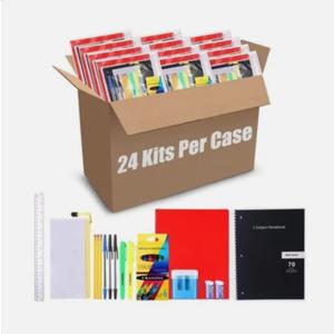 Fuyoooo 624 Pcs/ 24 Set School Supplies Kit for Kids Back to School Supplies Bundle Grades K-5 Essentials Bulk Includes Calculator Pencils Folder Notebooks Sharpeners and More for Students