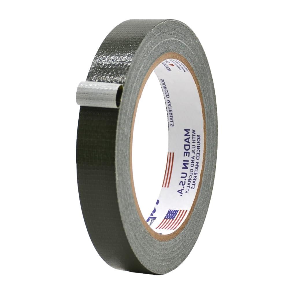 MAT Duct Tape Olive Drab Industrial Grade, 3/4 inch x 60 ft. Waterproof, UV Resistant for Crafts, Home Improvement, Repairs, & Projects