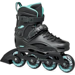 Rollerblade RB 80 Women's Urban Inline Skate, Black and Light Blue (5)