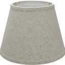 Aspen Creative 58851A Empire Uno Lamp Shade in Flaxen, 6" Top x 10" Bottom x 7.5" Slant Height, Slip UNO 33mm