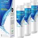 ICEPURE RWF3000A Refrigerator Water Filter Compatible with GE GSWF, Smart Water 238C2334P001, Kenmore 46-9914, 469914, 9914, Remove Chlorine, Odors and Smells, 3 PACK