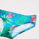 Kanu Surf Girls Mahina UPF 50+ Beach Sport Halter Bikini 2-Piece Swimsuit (Leonie Floral Aqua)