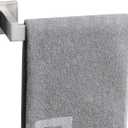 NearMoon Square Hand Towel Holder/Towel Ring, Premium SUS304 Stainless Steel Hand Towel Bar Rustproof Wall Mounted Towel Rack for Bathroom/Kitchen, Contemporary Style Bath Accessory (Brushed Nickel)