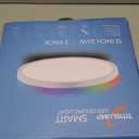 2 Pack Smart RGB LED Ceiling Light with Remote, 12" WiFi Flush Mount Ceiling Light Works with Alexa & Google Home, 24W=2400LM Dimmable, DIY Colors & 2700K-6500K, for Bedroom Living Room