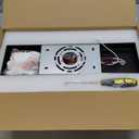 Modern Vanity Light, 6-light Black LED Vanity Light Fixture, Crystal Bathroom Lighting Fixtures over Mirror, Wall Lighting Fixtures for Bath, Wall Sconce for Bedroom Living Room, 27W Warm White