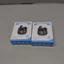 2 x Studio-Quality Wireless Ear Buds with Deep Bass & Enhanced Audio Clarity, Bluetooth 5.4, 10-Year Lifespan Earbuds, ENC Noise Cancelling Calls, Secure Fit Memory Foam Tips, IPX6 Waterproof (Black)