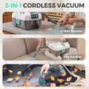HAUSHOF 24V Cordless Wet Dry Shop Vacuum, 2-Gallon, Brushless Motor