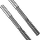 uxcell Chucking Reamer 1/2" H7 High Speed Steel Lathe Machine Reamer 6 Straight Flutes Straight Shank Milling Cutter Tool for Metal Wood Hole Reaming 2 Pcs