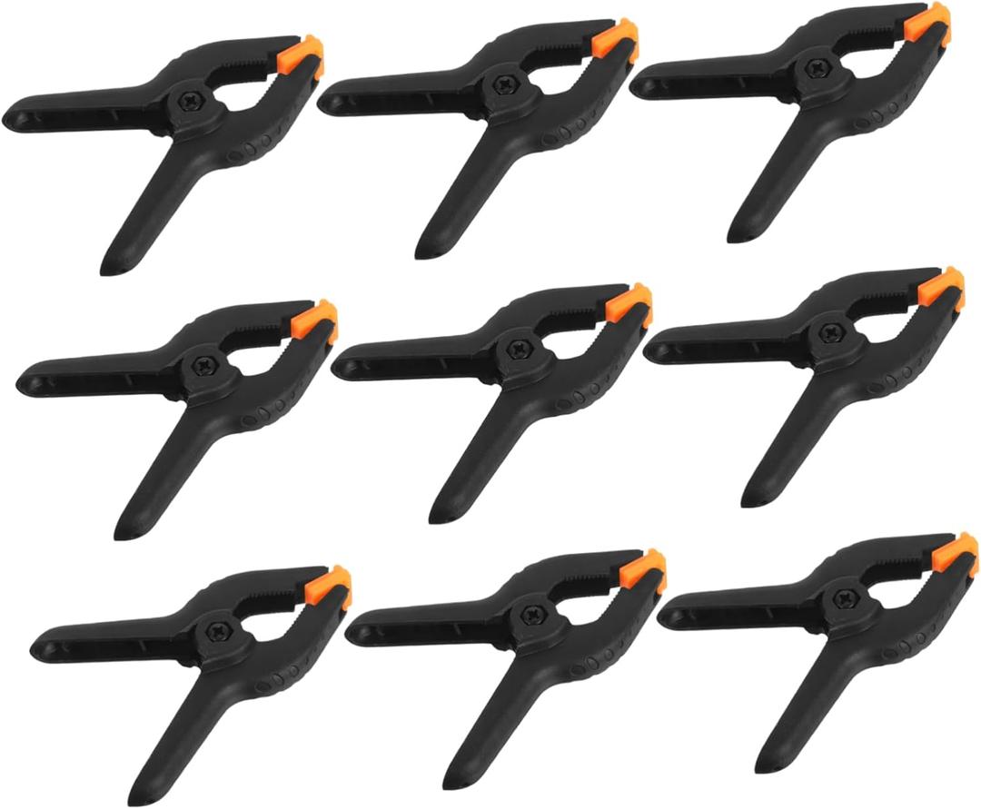 12pcs Adjustable Plastic Spring Clamps for Pool Photography Woodworking Versatile Clips for Backdrop Support Secure Towel Holds Compact Portable Design