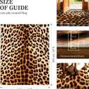 YIHOUSE 8‘x10' Washable Leopard Area Rug for Living Room