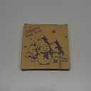 Christmas Bathroom Box Sign Decoration 5"x5", Green Wooden Box Signs Indoor Square Block Artwork for Decor Holiday Winter Sign Plaque