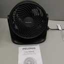 Pelonis 3 Speed Small Room Air Circulator Fan with 7-inch Blade, Table Fan with 100 Adjustable Head Tilt - Desktop Fan for Bedroom,Dorm and Office - Ventilador for Air Conditioner and Heater, Black