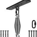 Dolibest Heavy Bag Hangers Brackets, Punching Bag Hangers, Heavy Bag Ceiling Mount for Body Weight Strength Training Systems, Aerial Yoga Swing & Hammock, Resistance Band (Silver Spring 1)