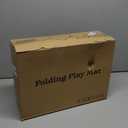 Baby Play Mat, 50 x 50 Inch Play Mat Perfect for Use Baby Playpen, Foldable Baby Foam Playmat for Floor, Portable Waterproof Activity PlayMats for Babies, Infants and Toddlers (Beige)