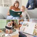 RECUTMS 4x6 Photo Album 200 Photos with Writing Space, Leather Cover with Window, 200 Photo 4x6 Picture Album Book with Memo for Wedding Family Baby Christmas Valentine's Day Anniversary (Brown)