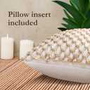 Boho Living Jada Decorative Throw, Includes Accent, Premium Woven Design, Living Room Dcor, (1) 12" x 20" Pillow Cover with Insert, White