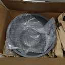 Large Decorative Bowl, Fruit Bowl for Kitchen Counter, Modern Resin Bowl for Home Decor, Key Holder for Entry Table, Artificial Stone Black