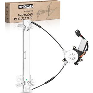Front Left Driver Side Power Window Regulator with Motor Compatible with 2003 2004 2005 2006 2007 Honda Accord Coupe (2-Door Only), 741-304