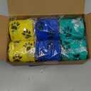 WePet Pet Wrap, Self-Adhesive, Only Sticks to Itself, Non-Woven Tape for Dog Legs, Paws, Wounds, First Aid Cohesive Gauze for Horse, Cat, Bird, Animal, 6 Rolls, 2 Inch, Pawprints A