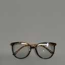 Gaoye Blue Light Blocking Glasses - Trending Round TR90 Frames, Metal Arms, UV400 Protection - Matching Soft Case (*1-tea Leopard/Transparent Lens)