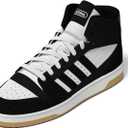 Adidas Mens Turnaround Mid Top Basketball (11.5, Black/Black/Cloud White)